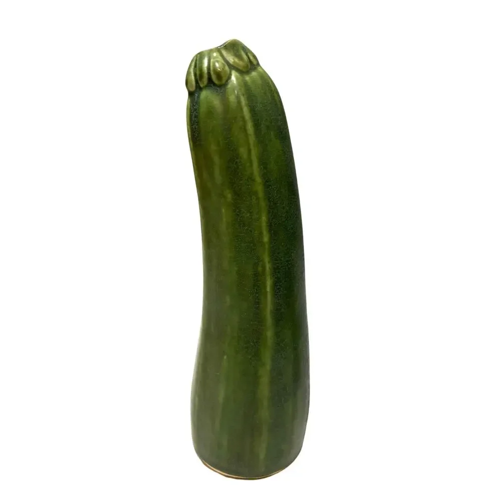 Vtg Patricia Garrett Zucchini Courgette Squash Pottery Vase 8